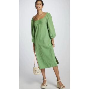 NWT Anthropologie Maeve Low-Back Midi Dress $160, Sz 2